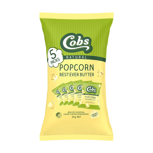 Cobs Best Ever Butter Popcorn Multipack | 5 Pack | 65g