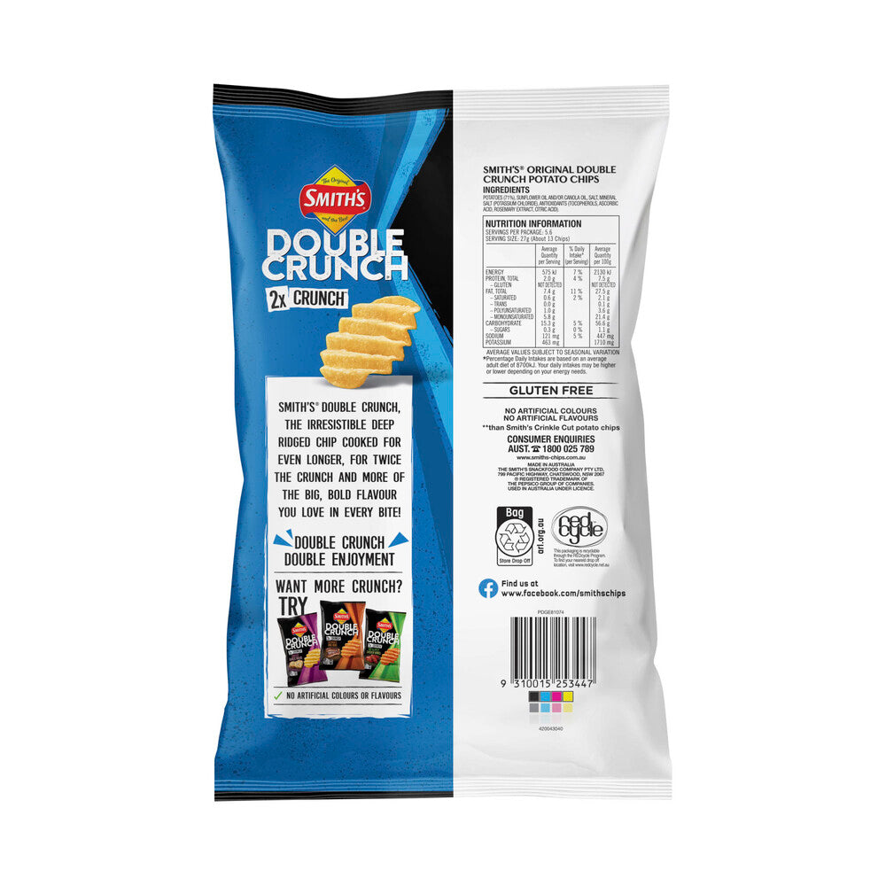 Smith's Double Crunch Potato Chips Share Pack Original | 150g