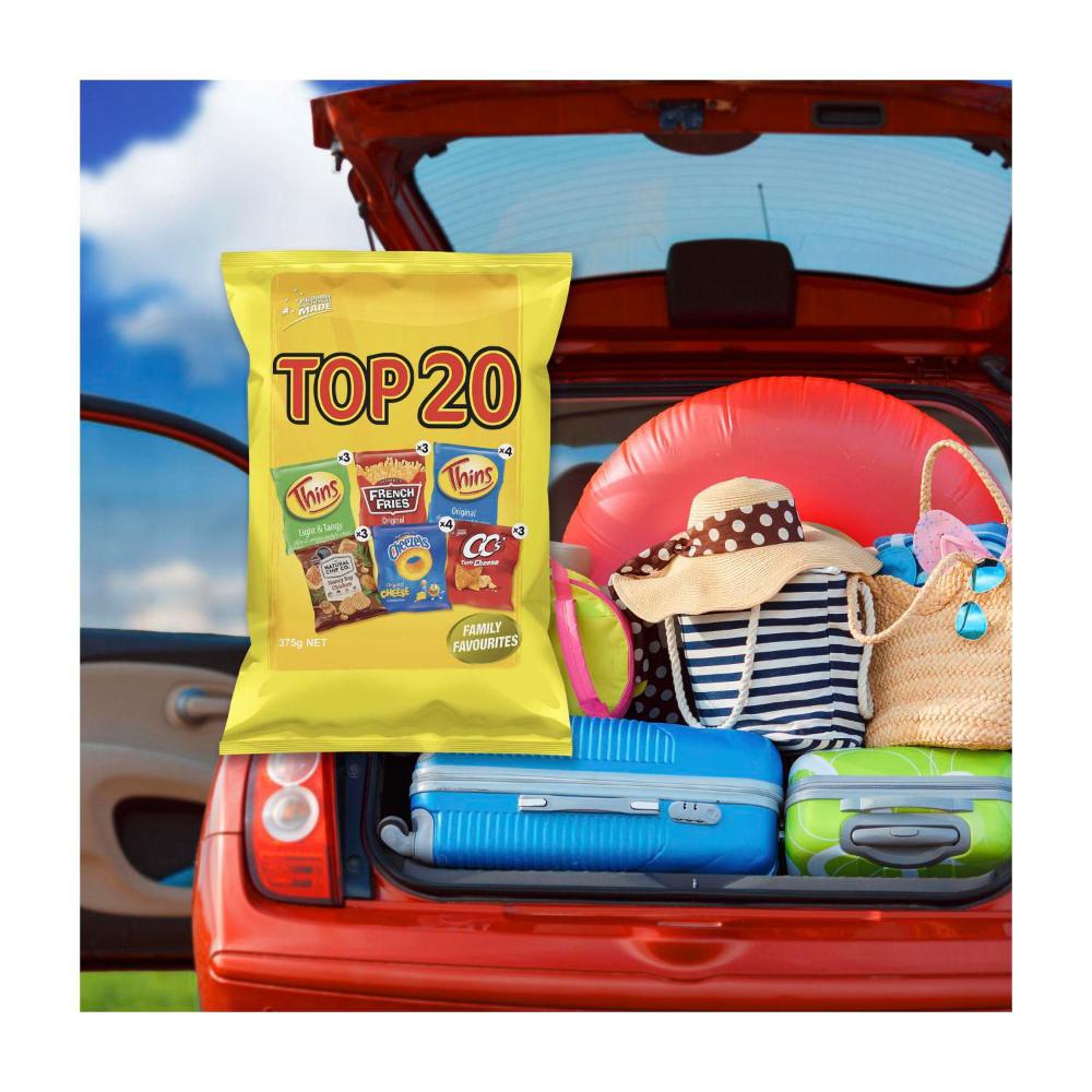 Thins Top 20 Variety Chips Multipack 20 Pack | 375g