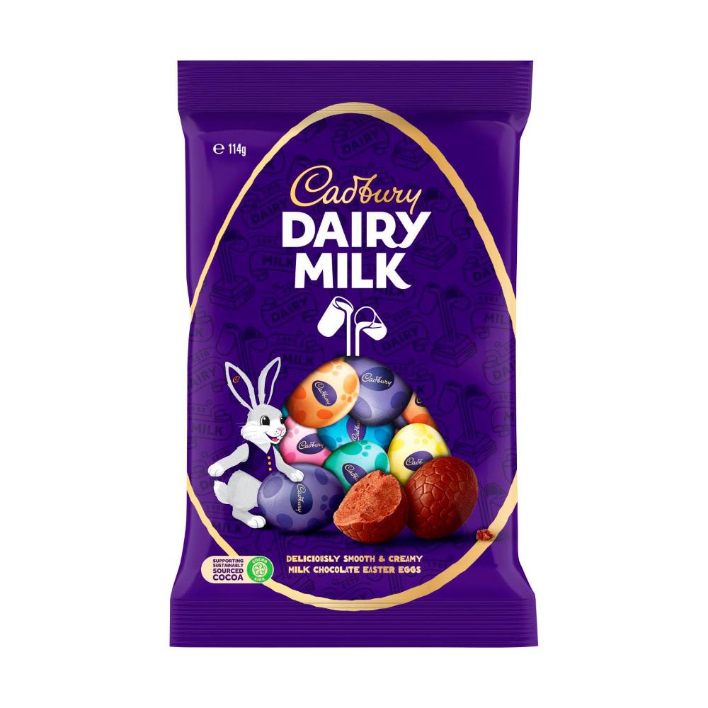 Cadbury Dairy Milk Chocolate Easter Eggs Bag | 114g