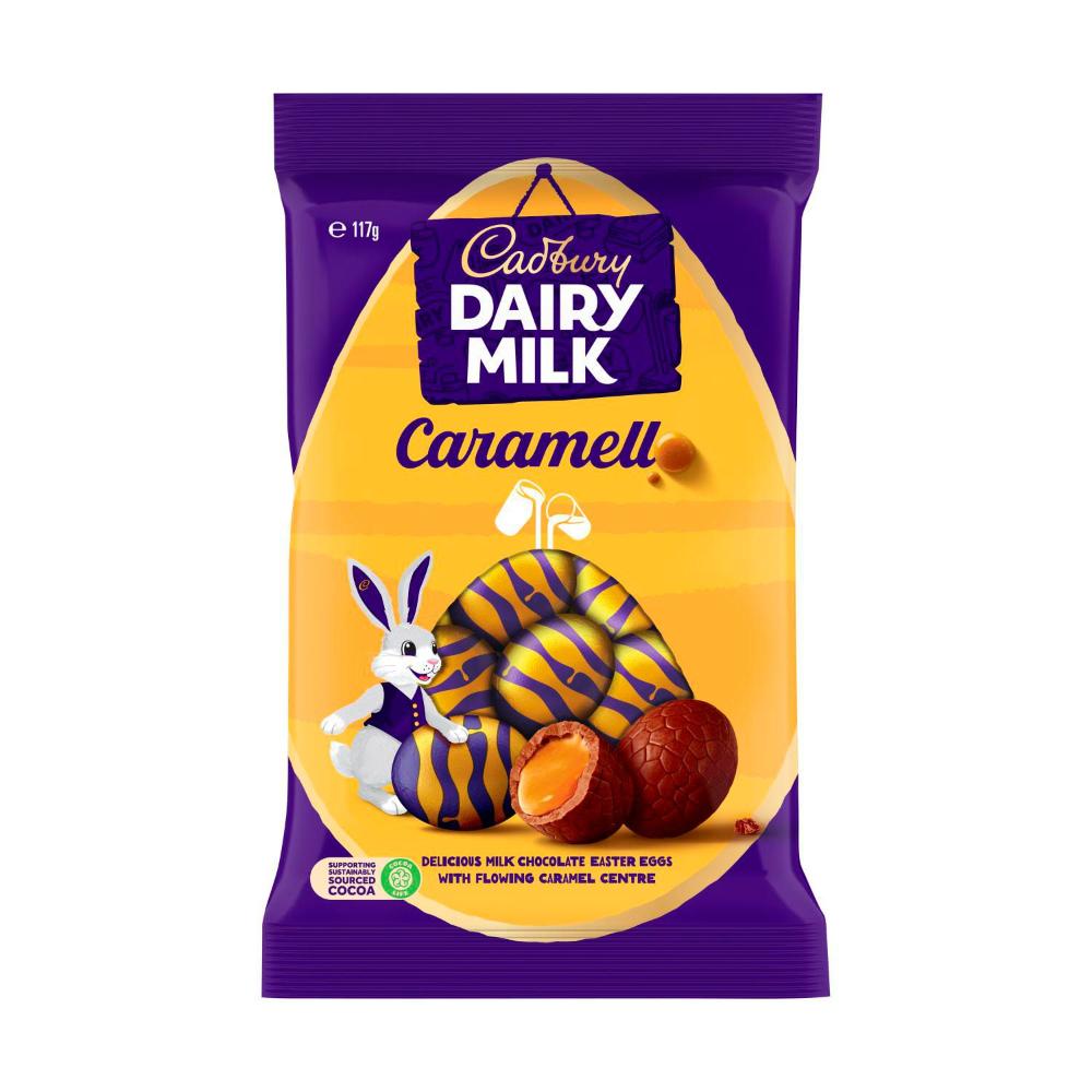 Cadbury Caramello Eggs Bag | Caramel Filled Chocolate Easter Eggs | 117g