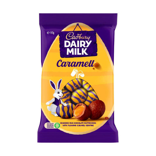 Cadbury Caramello Eggs Bag | Caramel Filled Chocolate Easter Eggs | 117g