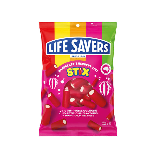 Life Savers Raspberry Sherbert Fizz Stix | 200g