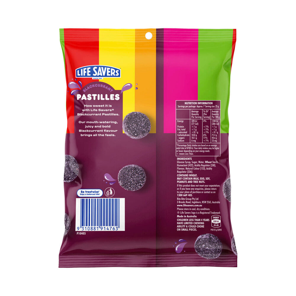 Life Savers Blackcurrant Pastilles | 180g