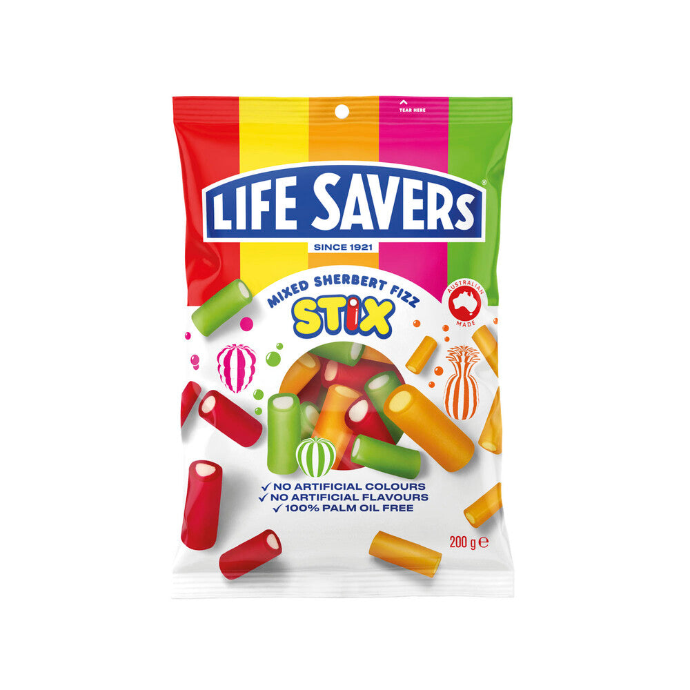 Life Savers Mixed Sherbert Fizz Stix | 200g