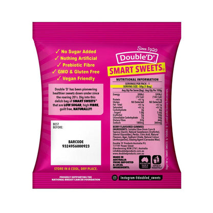 Double D Smart Sweets Berry Bears | No Sugar Added Gummies (50g)