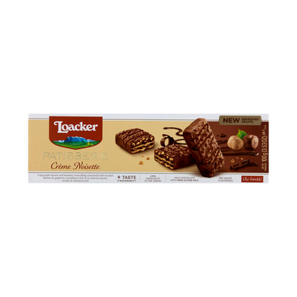 Loacker Creme Noisette Chocolate Wafer Biscuits with Hazelnuts | 100g