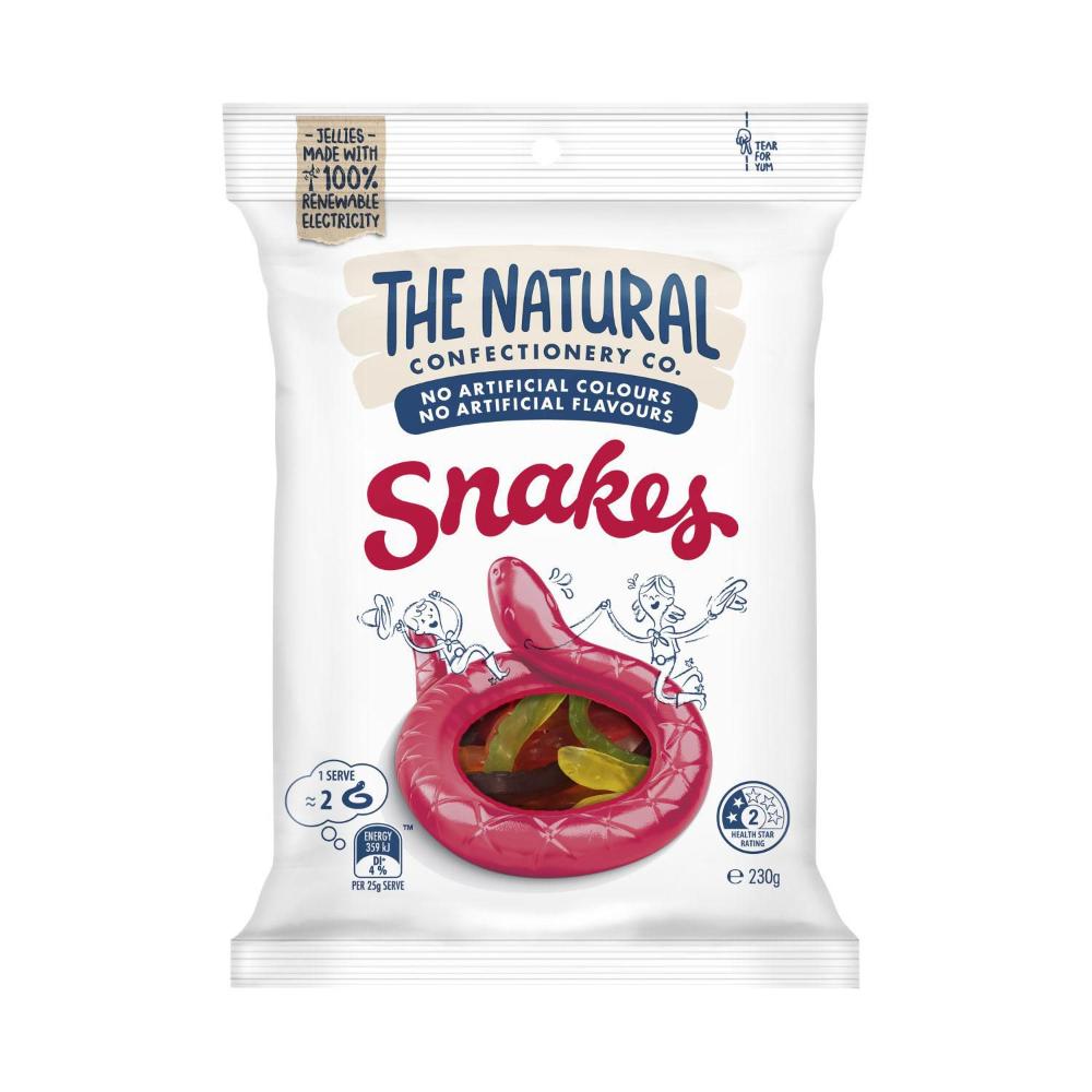 The Natural Confectionery Co. Snakes Lollies | 230g