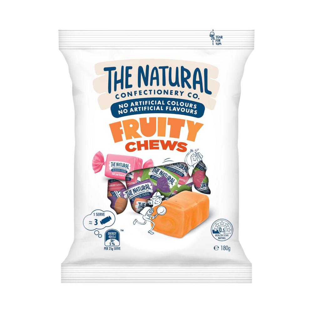 The Natural Confectionery Co. Fruity Chews Lollies | 180g