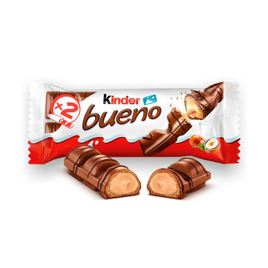 Kinder Bueno Bar | Creamy Hazelnut Filled Bar | 43g