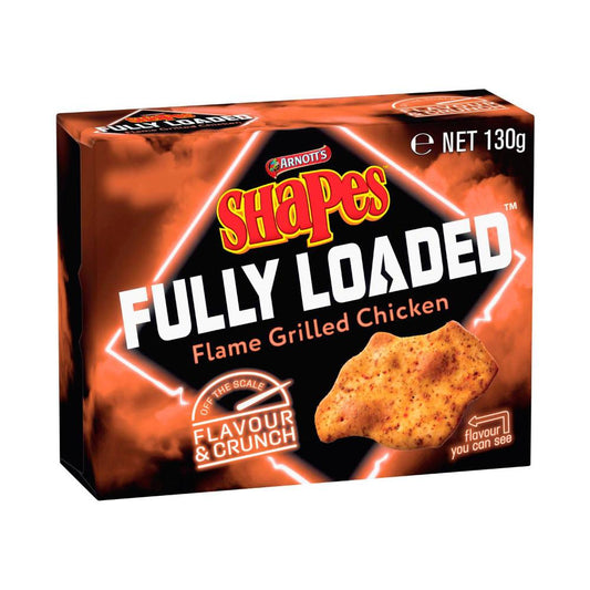 Arnott's Shapes Fully Loaded Flame Grilled Chicken | 130g
