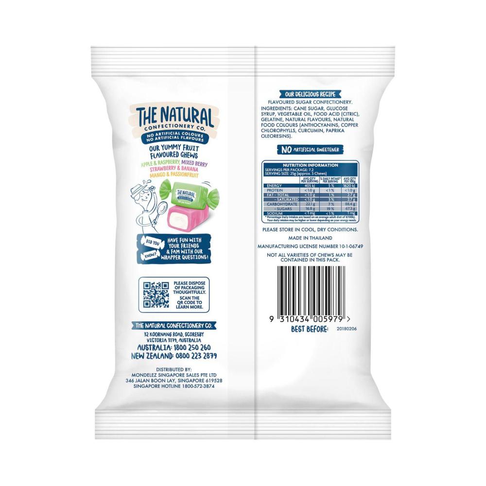 The Natural Confectionery Co. Smoothie Chews Lollies | 180g