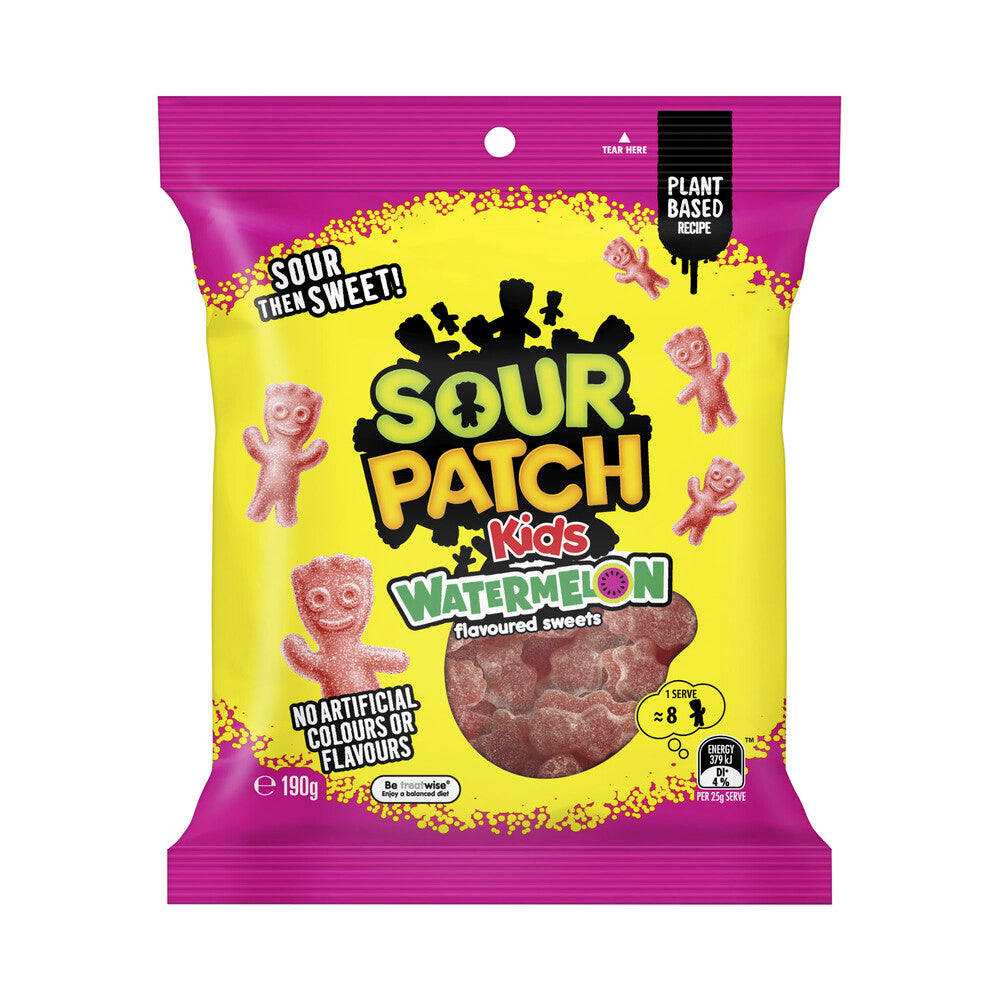 Sour Patch Kids Watermelon Flavoured Lollies | 190g