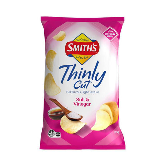 Smith's Thinly Cut Salt & Vinegar Potato Chips Share Pack | 175g