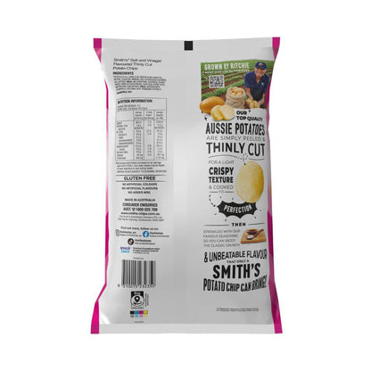 Smith's Thinly Cut Salt & Vinegar Potato Chips Share Pack | 175g