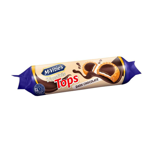 Mcvitie's Digestives Tops Biscuits Dark Chocolate | 100g