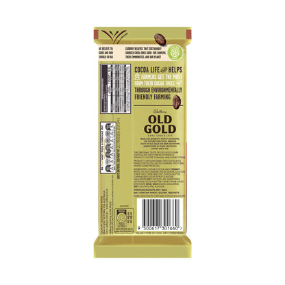 Cadbury Old Gold Peanut Brittle Dark Chocolate Block | 175g