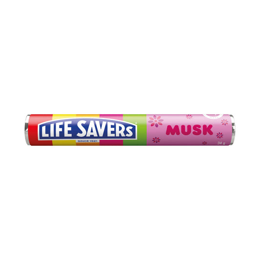 Life Savers Musk Single Roll | Musk Flavored Hard Candy (34g)