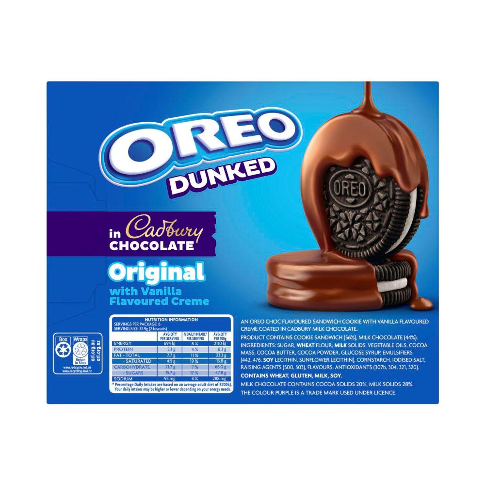 Oreo Original Cookies Dunked in Cadbury Milk Chocolate | 197g