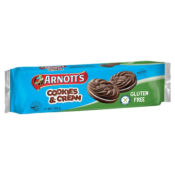 Arnott's Gluten Free Biscuits Cookies & Cream | 120g