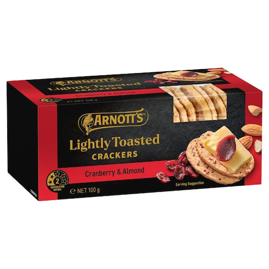 Arnott's Gold Label Toasted Crackers Cranberry & Almond | 100g