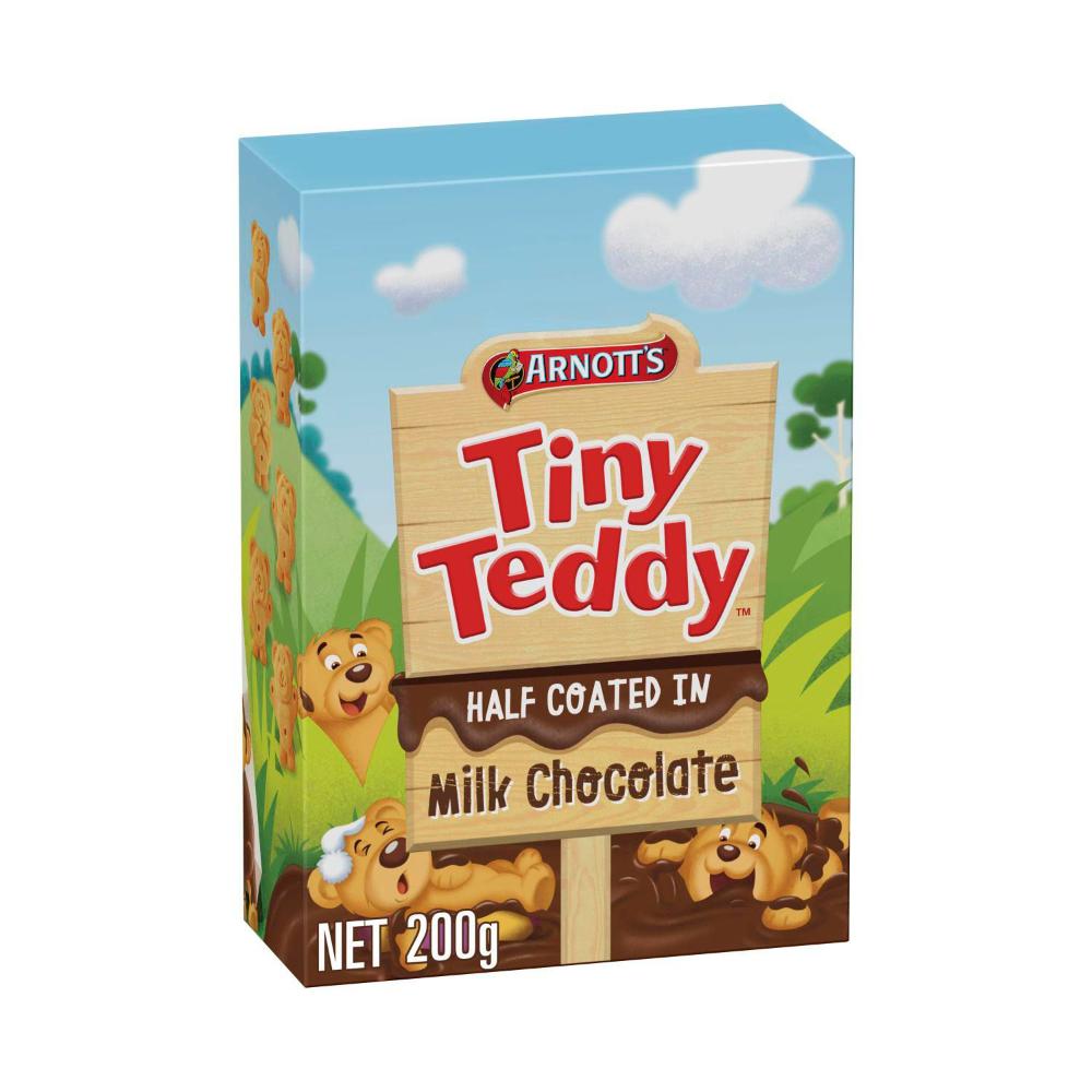Arnott's Half Coated Milk Chocolate Tiny Teddy Biscuits | 200g