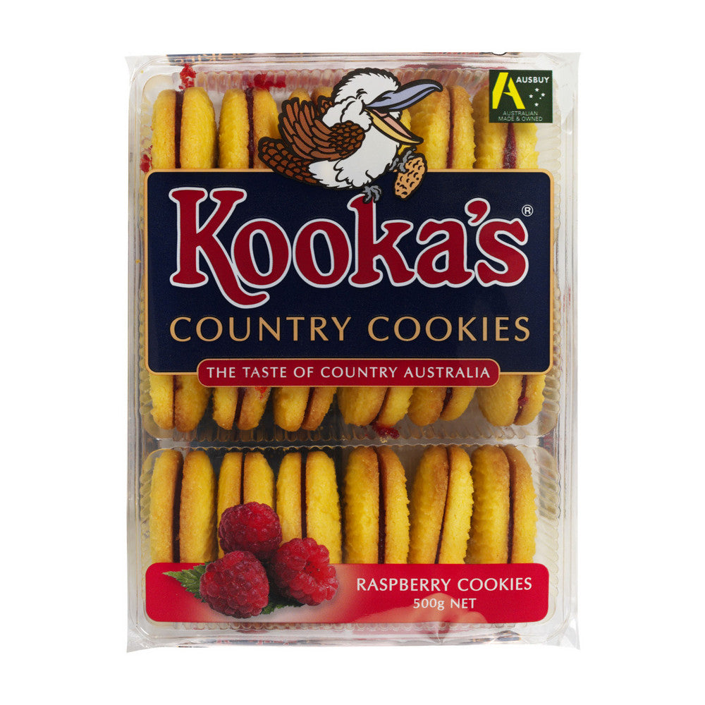 Kooka's Raspberry Jam Cookies – Country Style Biscuits | 500g ...