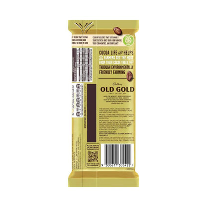 Cadbury Old Gold Slices Mint Creme Dark Chocolate Block | 170g