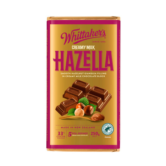 Whittaker's Hazella Milk Chocolate Block | 250g