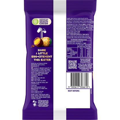 Cadbury Tropical Pineapple Easter Eggs | Filled Chocolate Eggs | 118g