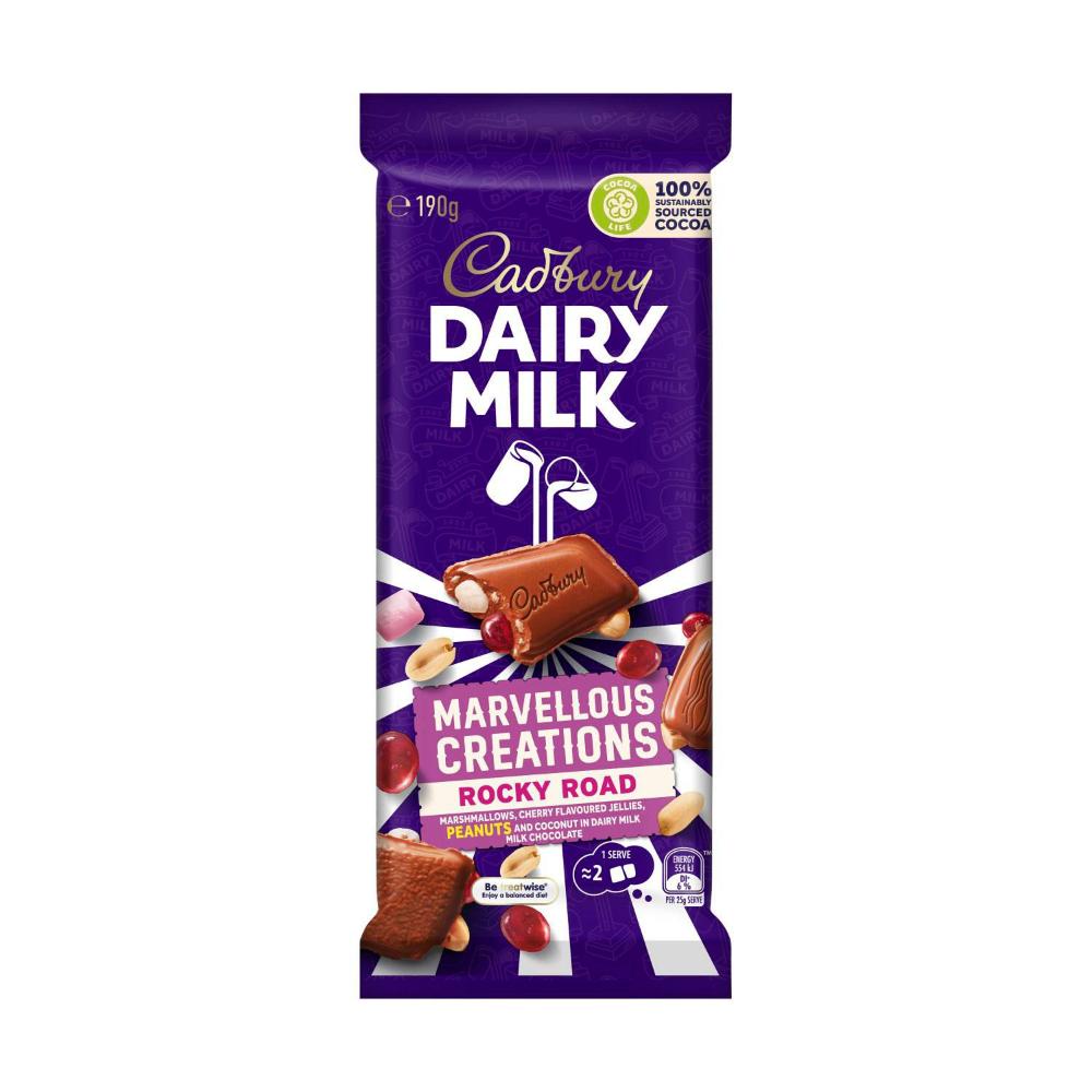Cadbury Marvellous Creations Rocky Road Chocolate Block | 190g