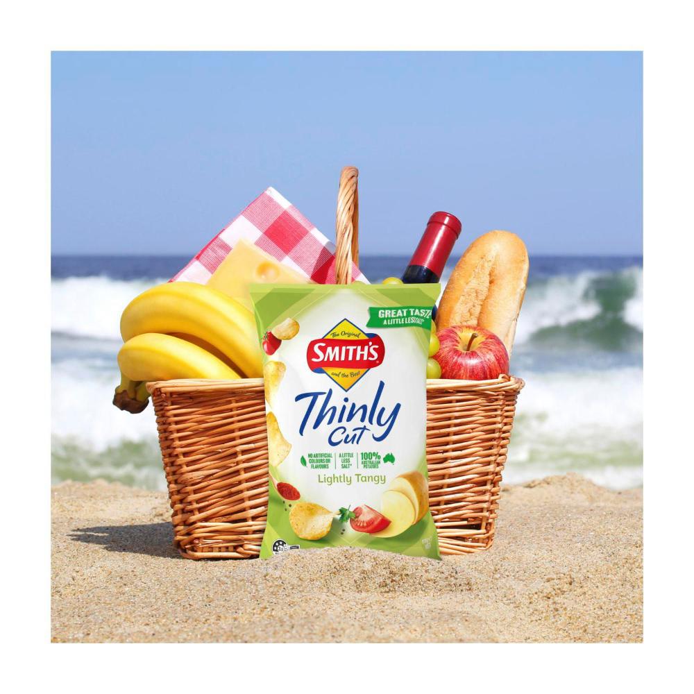 Smith's Thinly Cut Lightly Tangy Chips Share Pack | 175g