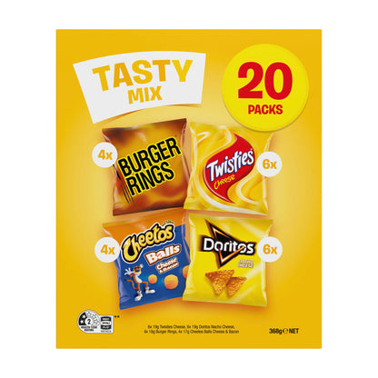 Smith's Tasty Mix Cheesy Chips Variety Multipack 20 Pack | 368g