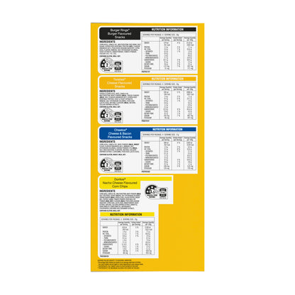 Smith's Tasty Mix Cheesy Chips Variety Multipack 20 Pack | 368g