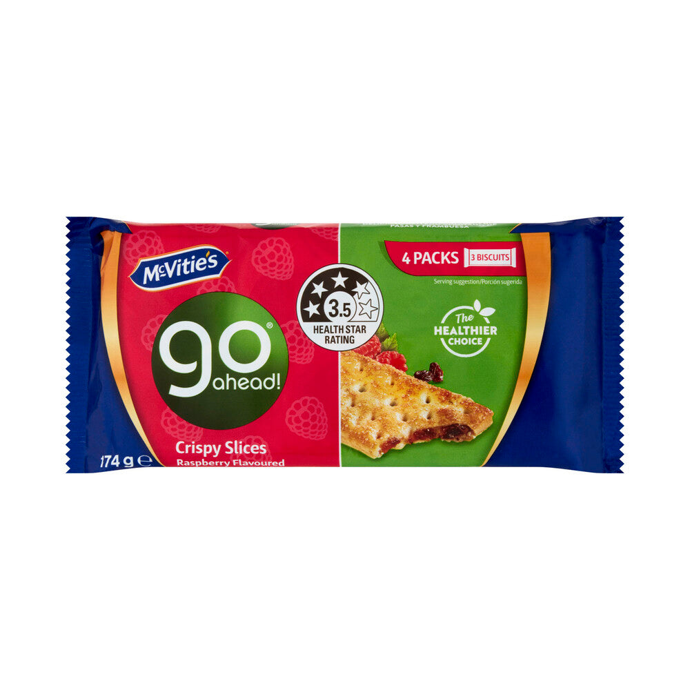 McVitie's Go Ahead Raspberry Biscuits – 4 Pack | 174g