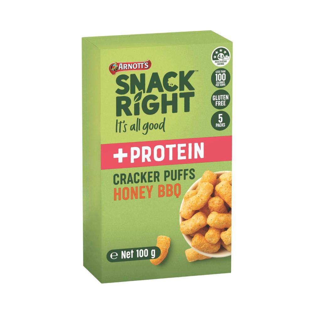 Arnott's Snack Right Cracker Puffs Honey BBQ Multipack | 100g