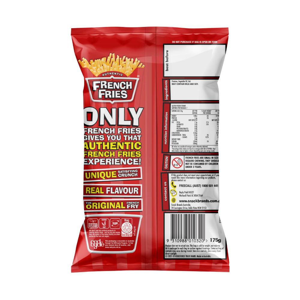 French Fries Original Crunchy Potato Straws | 175g