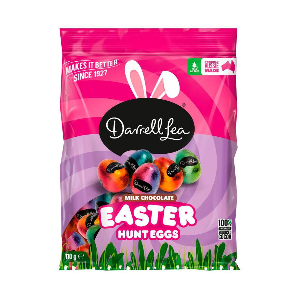 Darrell Lea Milk Chocolate Easter Hunt Eggs | Foiled Hunting Eggs | 110g
