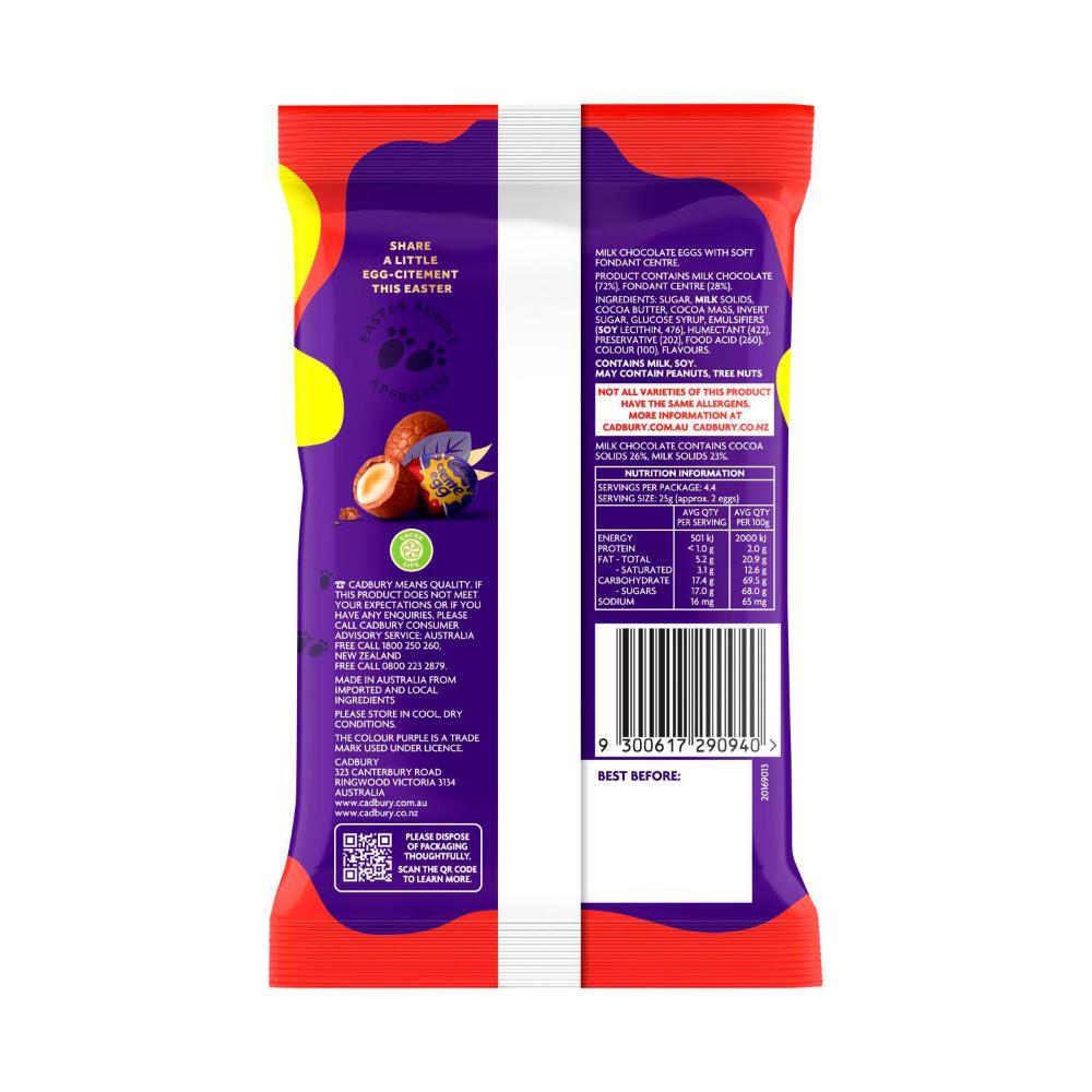 Cadbury Creme Egg Minis Chocolate Easter Bag | Mini Creme Eggs Bag | 110g