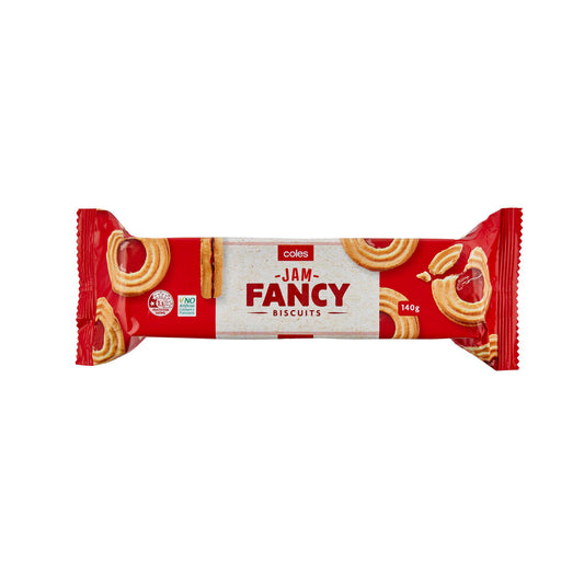 Coles Jam Fancy Biscuits | 140g