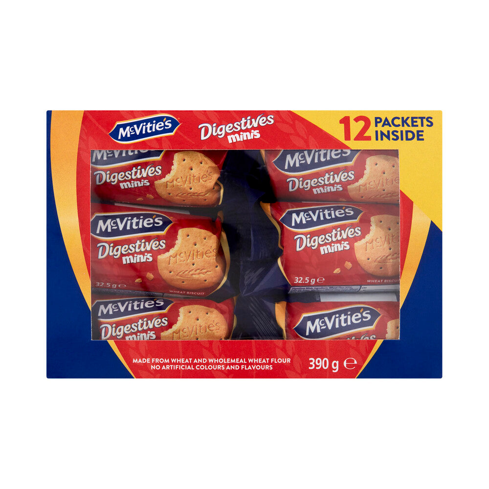 McVitie's Mini Digestive Biscuits Multipack – Plain | 390g