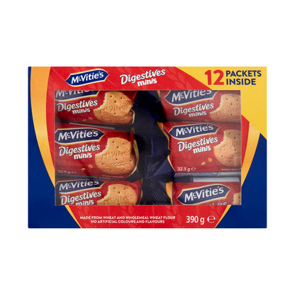 McVitie's Mini Digestive Biscuits Multipack – Plain | 390g