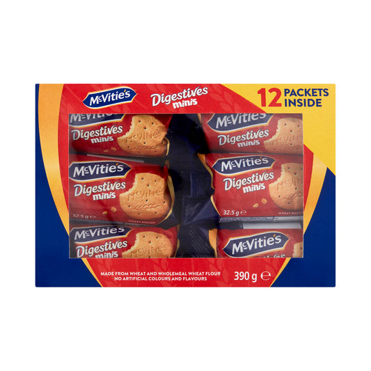 McVitie's Mini Digestive Biscuits Multipack – Plain | 390g
