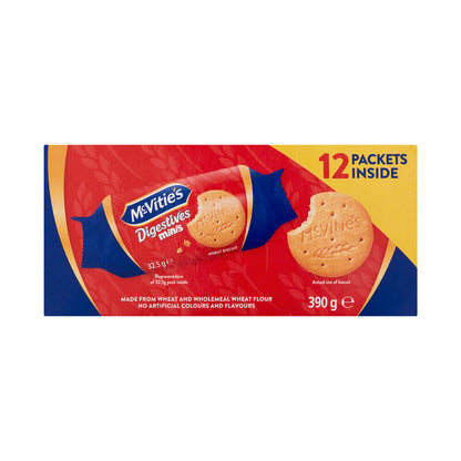 McVitie's Mini Digestive Biscuits Multipack – Plain | 390g
