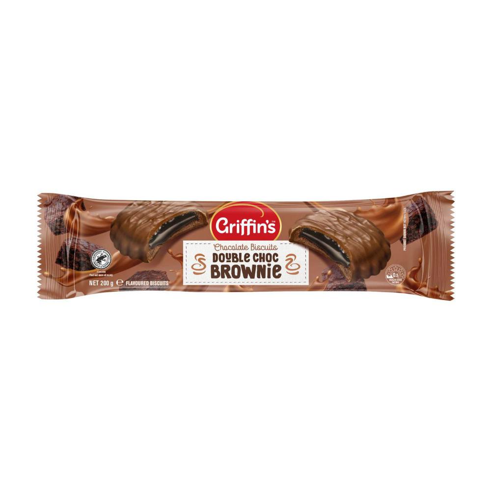 Griffin's Double Choc Brownie Chocolate Biscuits | 200g