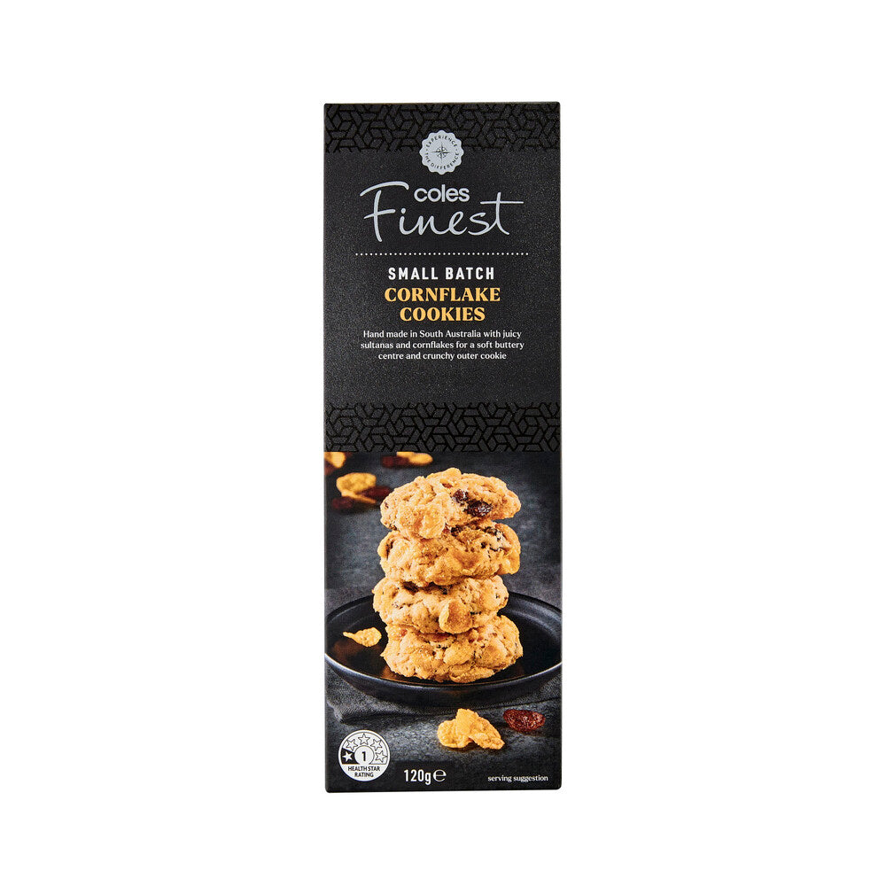 Coles Finest Cornflake Cookies with Sultanas | 120g
