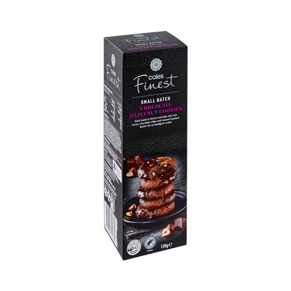 Coles Finest Chocolate Hazelnut Cookies | 120g