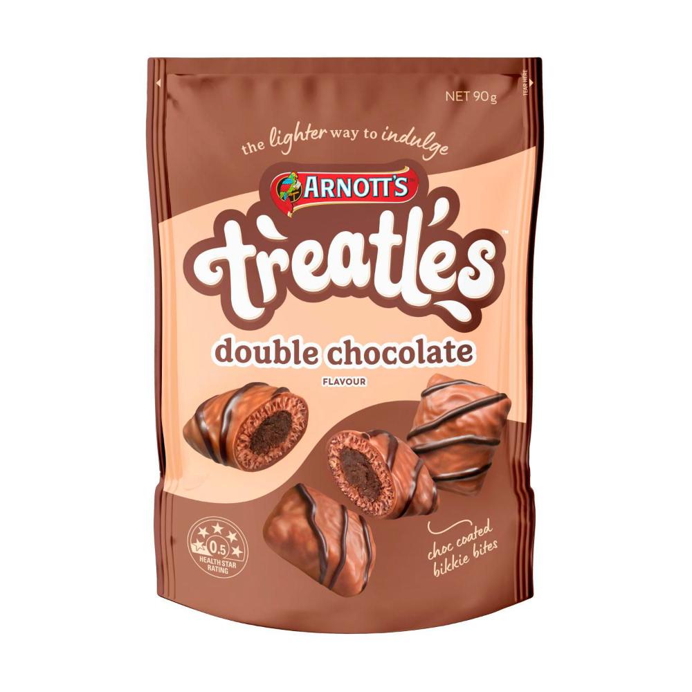 Arnott's Treatles Double Chocolate Biscuits | 90g