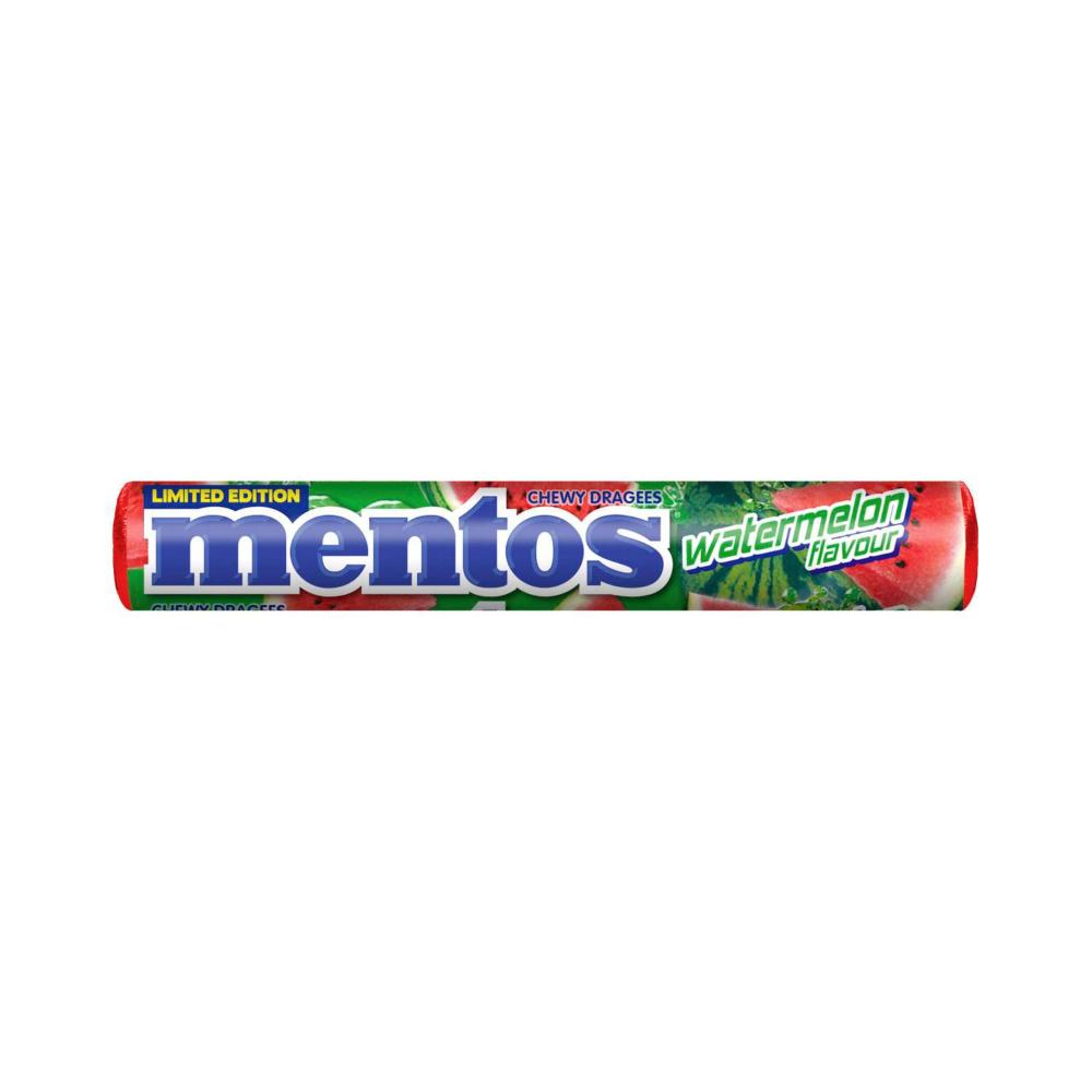 Limited Edition Mentos Watermelon Flavor Single Roll | 37.5g