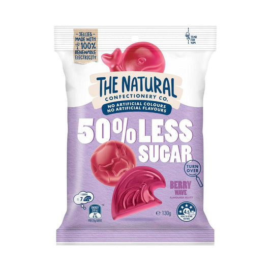 The Natural Confectionery Co. 50% Less Sugar Berry Wave Lollies | 130g